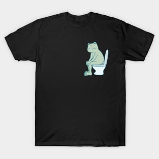 Funny Frog Toilet T-Shirt